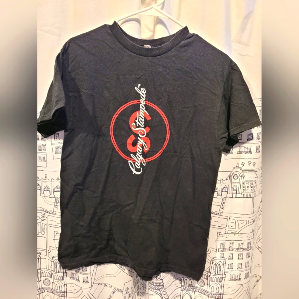 Alstyle Heavyweight Black Calgary Stampede Tshirt Size Medium EUC